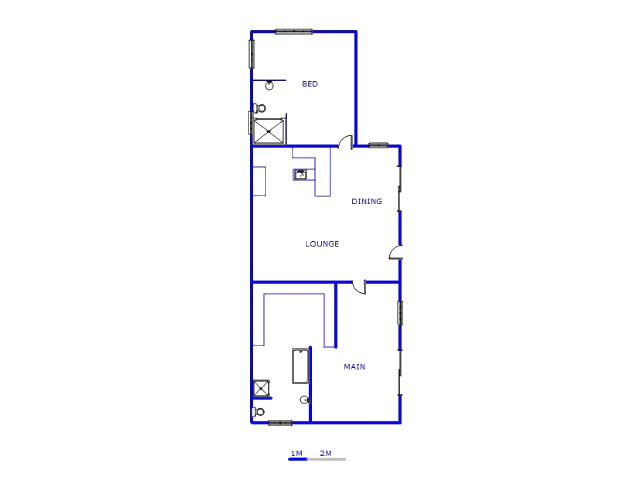 Floor plan of the property in Homestead Apple Orchards AH