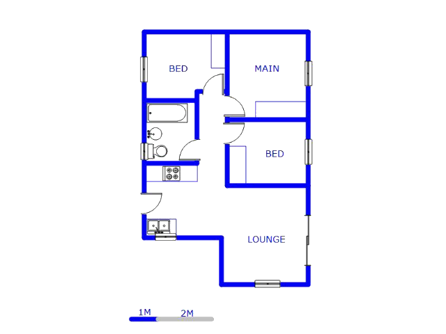 Floor plan of the property in Andeon