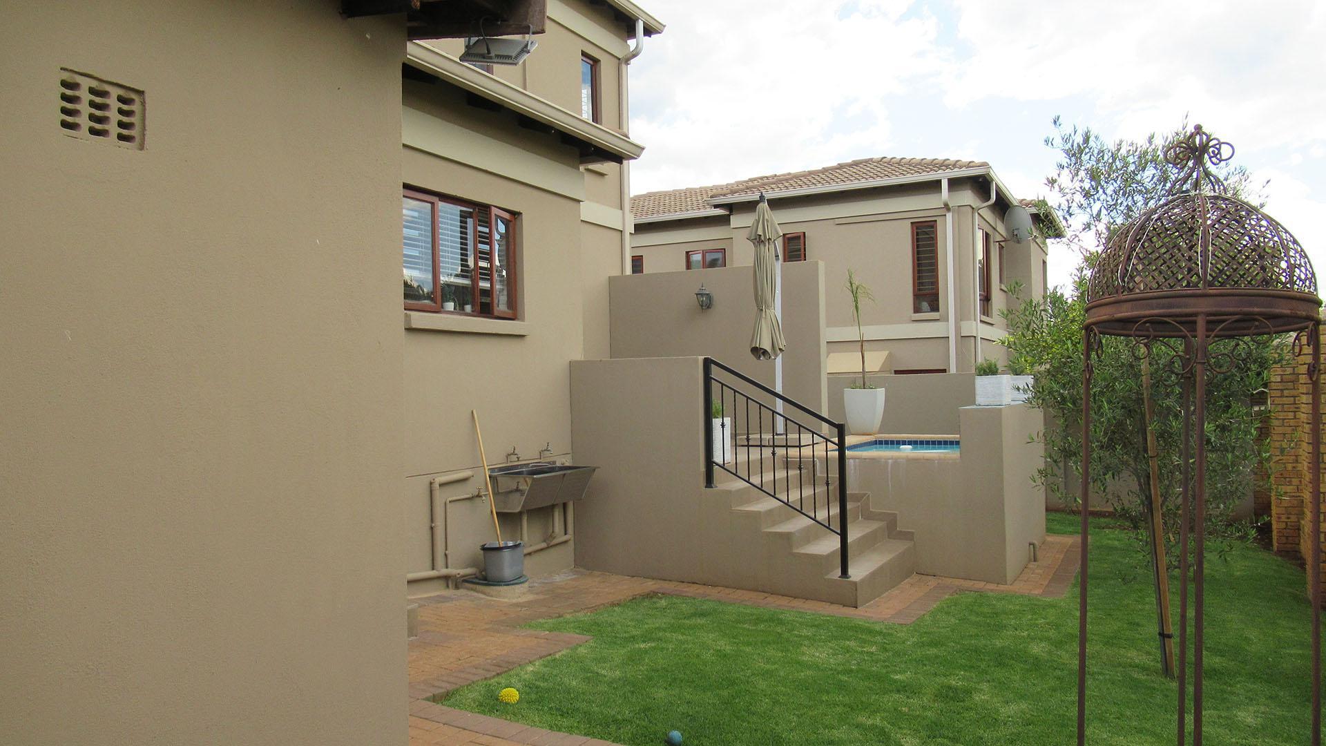 Backyard of property in Chancliff Ridge