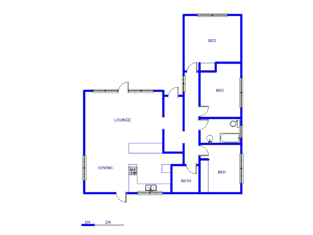 Floor plan of the property in Blairgowrie