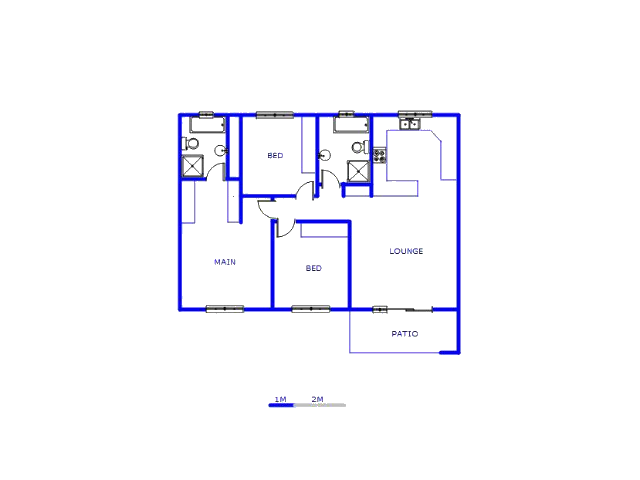 Floor plan of the property in Rand Collieries Sh