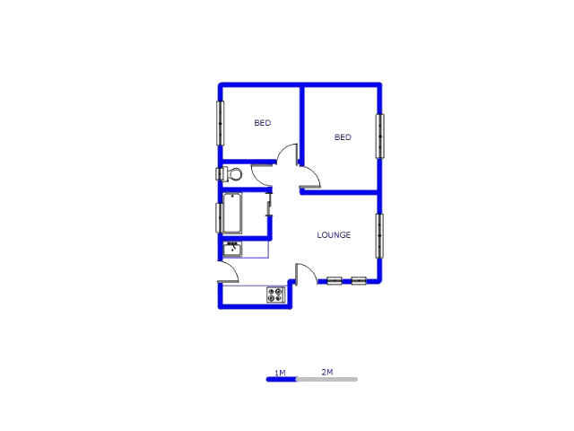 Floor plan of the property in Lakeside