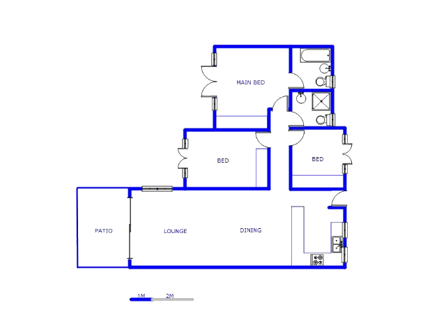 Floor plan of the property in Bryanston