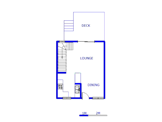 Floor plan of the property in La Montagne