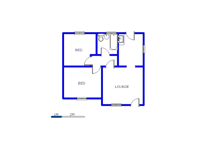 Floor plan of the property in Savanna City