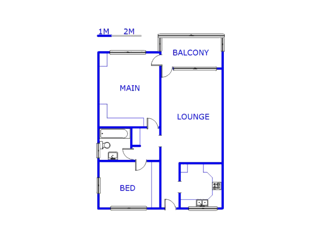 Floor plan of the property in Scottsville PMB