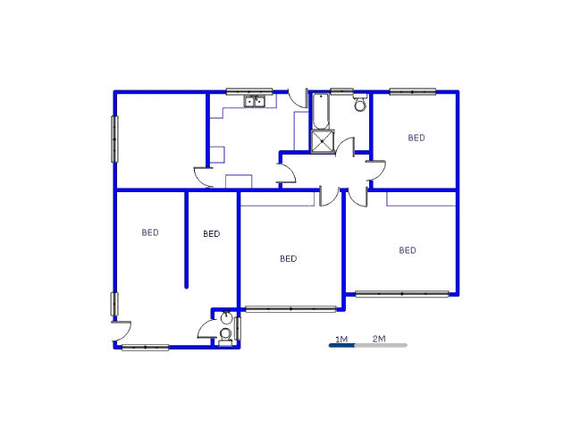 Floor plan of the property in Kempton Park