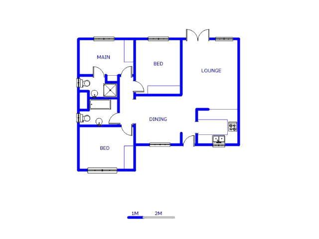 Floor plan of the property in Meredale