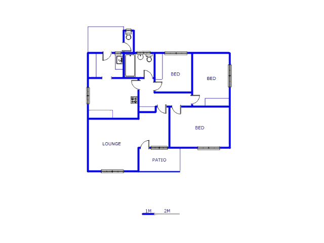 Floor plan of the property in Sunnyridge