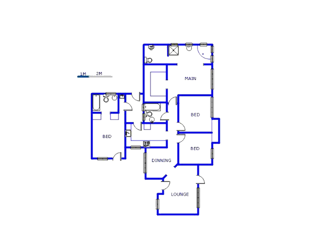 Floor plan of the property in Randpark Ridge