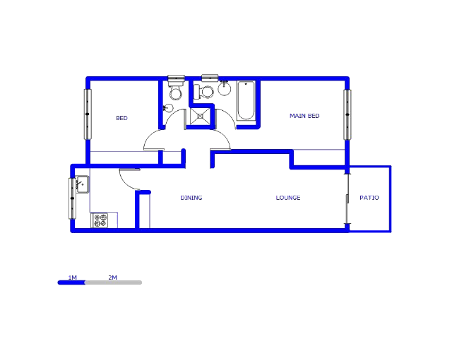 Floor plan of the property in Sandown