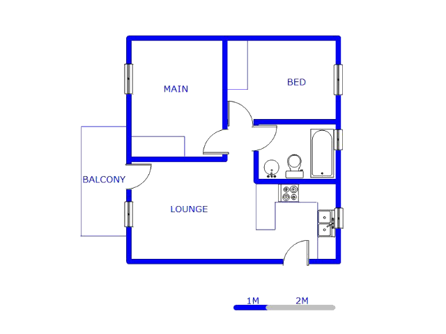 4th Floor - 56m2 of property for sale in Heuweloord