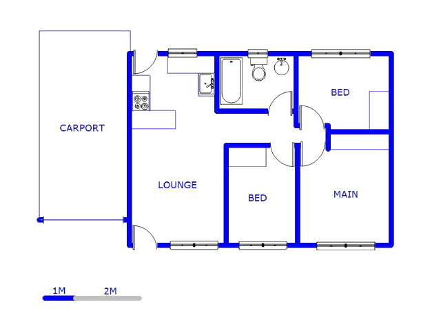 Floor plan of the property in The Orchards