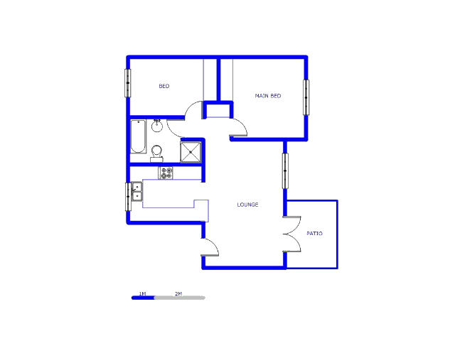 Floor plan of the property in Broadacres