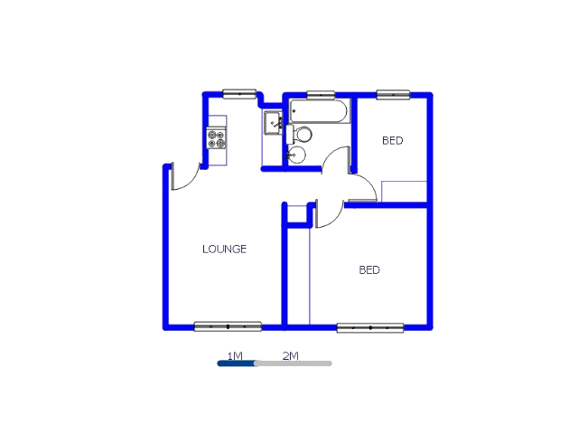 Floor plan of the property in Norkem park