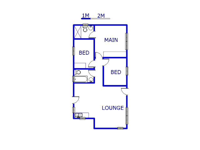 Floor plan of the property in Sky City