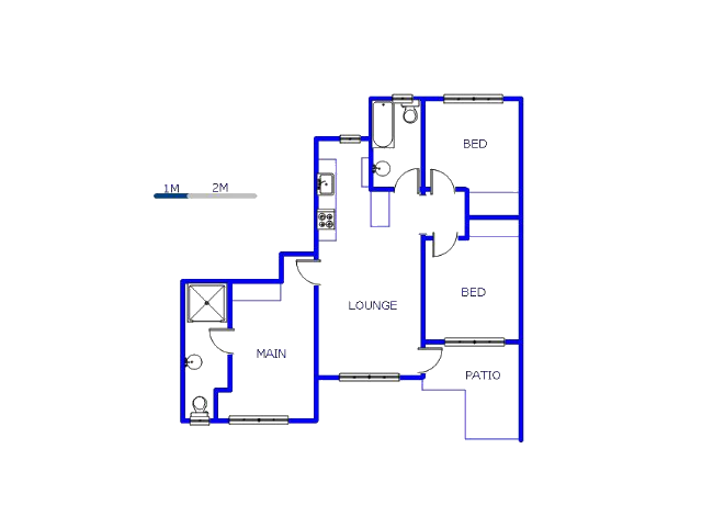 Floor plan of the property in Rynfield