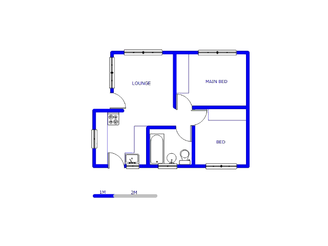 Floor plan of the property in Clayville