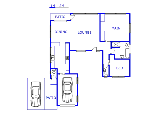 Floor plan of the property in Scottburgh South