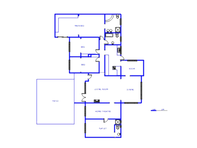 Floor plan of the property in Wilropark