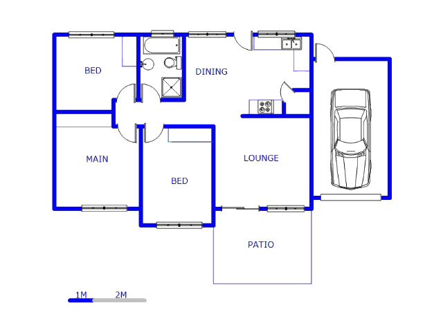Floor plan of the property in Equestria