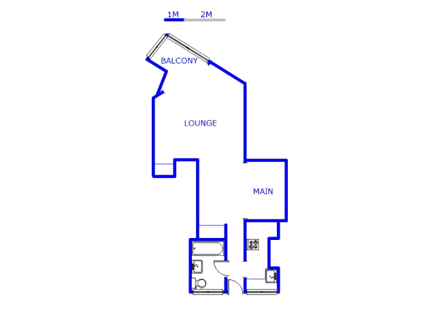 Floor plan of the property in Durban Central