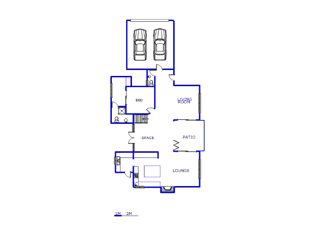 Floor plan of the property in Maroeladal