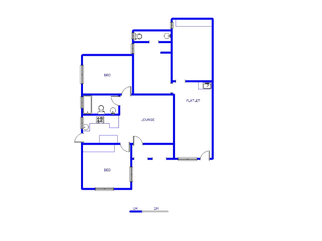 Floor plan of the property in Kuils River