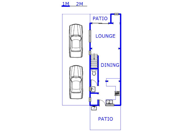 Floor plan of the property in Chatsworth - KZN