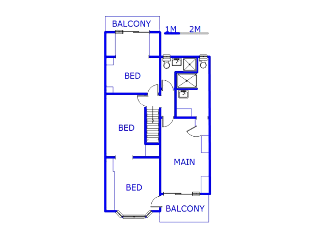 1st Floor - 101m2 of property for sale in Chatsworth - KZN