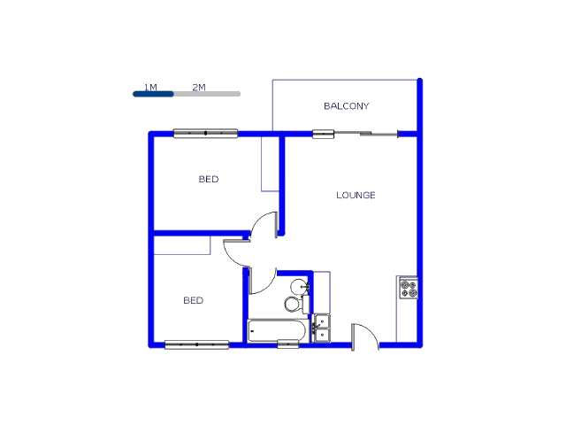 Floor plan of the property in Esther Park