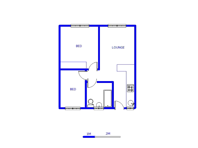 Floor plan of the property in Linmeyer