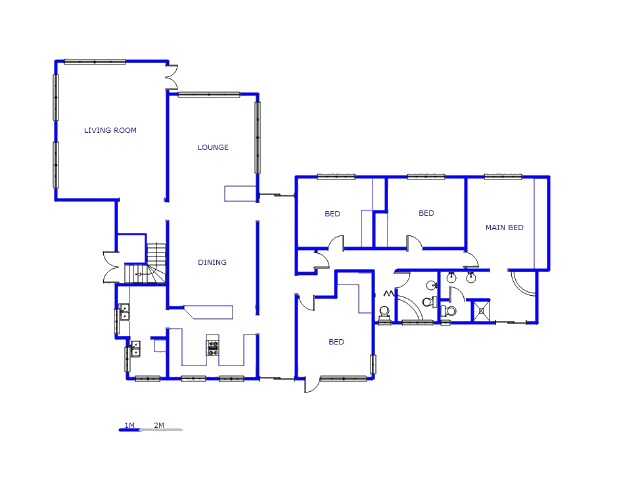 Floor plan of the property in Quellerina