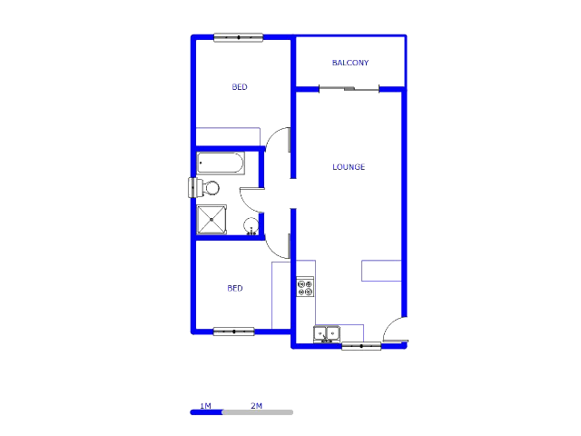 Floor plan of the property in Erand Gardens