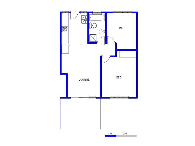 Ground Floor - 73m2 of property for sale in Florida