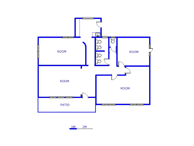 Floor plan of the property in Westonaria