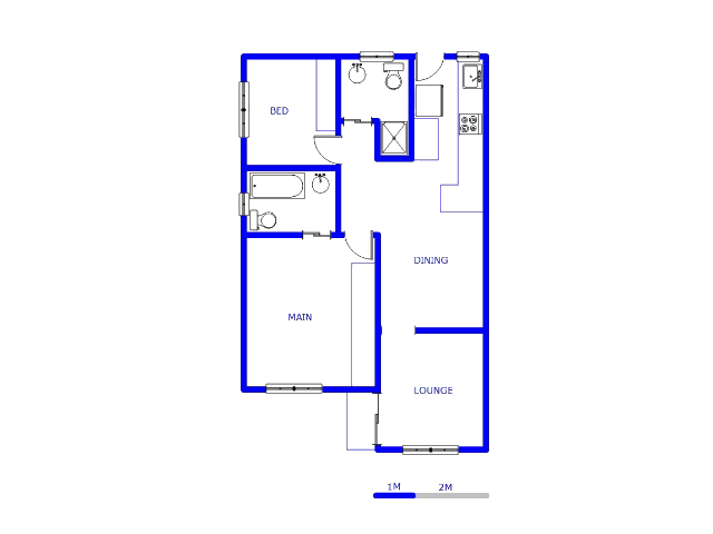 Floor plan of the property in Naturena