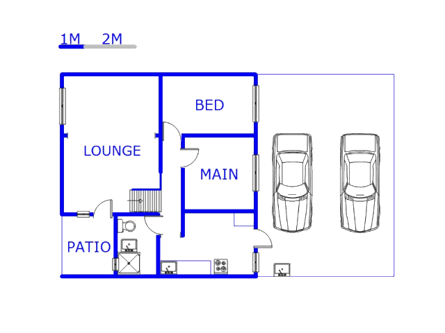 Floor plan of the property in Verulam 