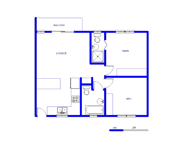 Floor plan of the property in Brackendowns