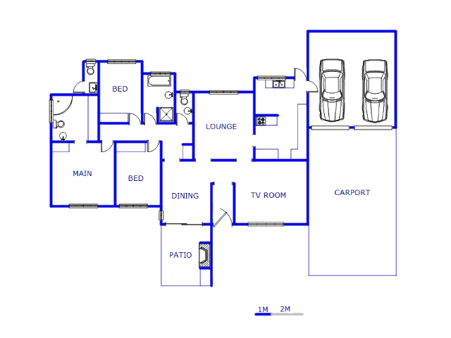 Floor plan of the property in Moreletapark