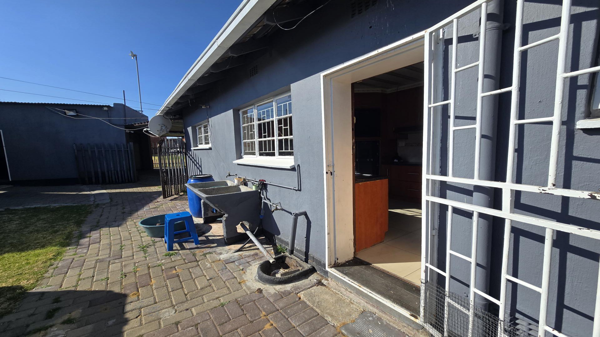 Backyard of property in Evander