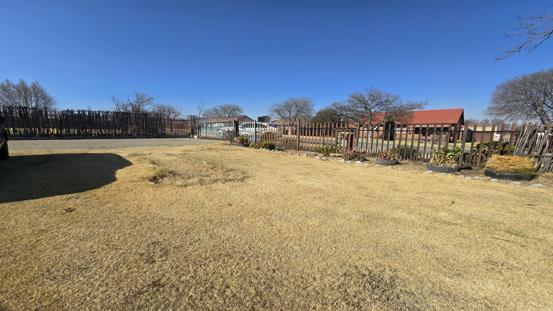 Backyard of property in Evander