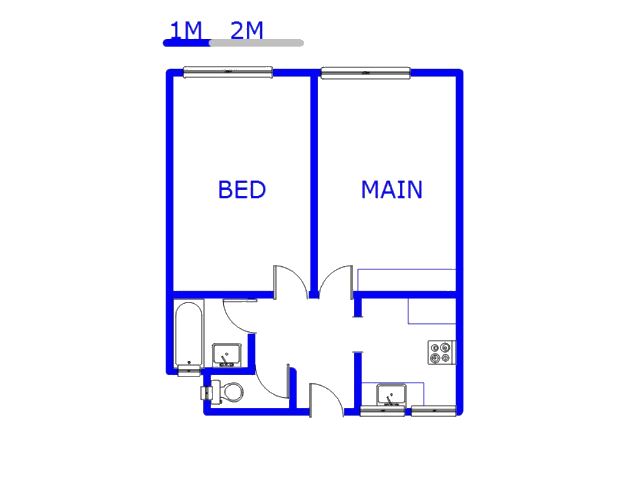 Floor plan of the property in Pinetown 