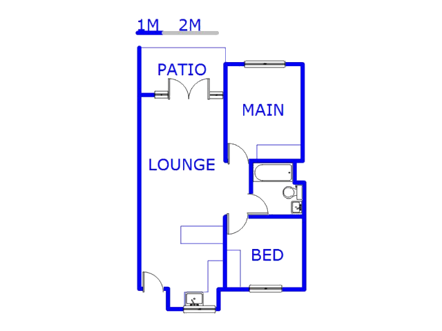 Floor plan of the property in La Mercy