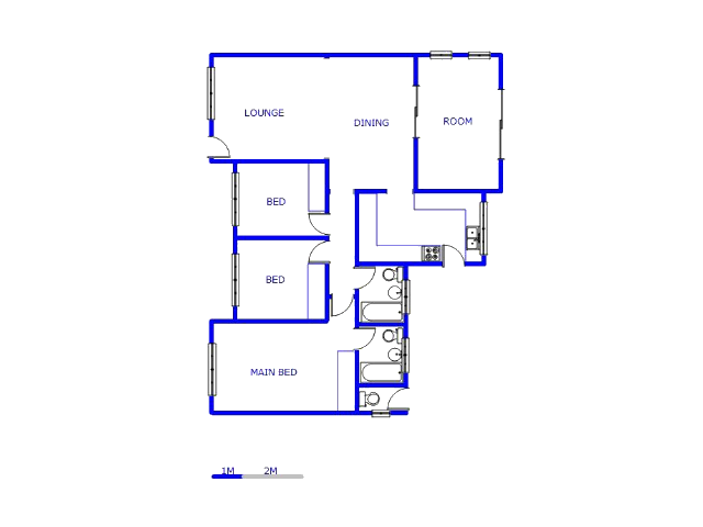 Floor plan of the property in Lindhaven