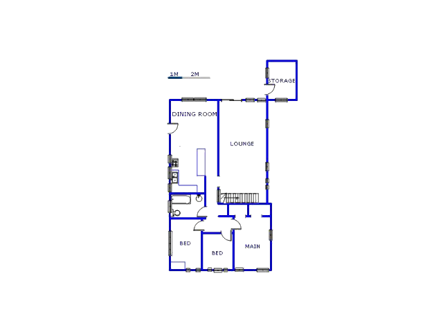 Floor plan of the property in Mimosa Park