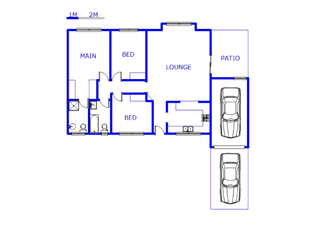 Floor plan of the property in New Germany 