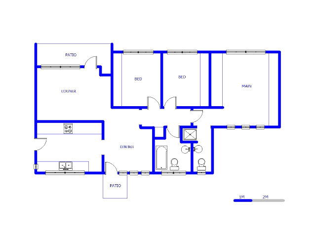 Floor plan of the property in Finsbury