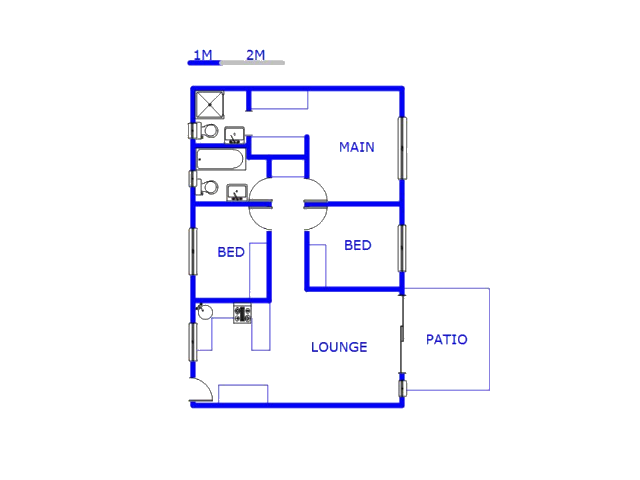 Floor plan of the property in Verwoerdpark
