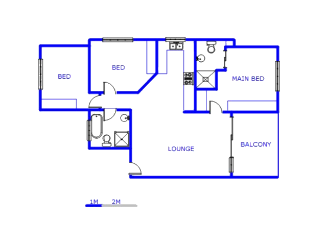 Floor plan of the property in Greenstone Hill